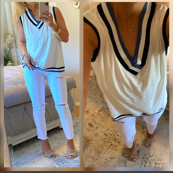 Tops - New💗Adorable ivory rib top